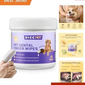 Teeth Cleaning Wipes for Dogs & Cats: Fresh Breath & Healthy Halitosis Control